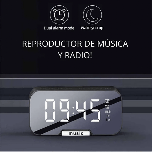 Parlante-Despertador-Radio G10 - Blanco GENERICO
