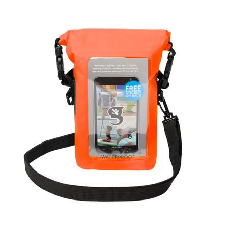 Phone Tote Dry Bag - Bright Orange Geckobrands