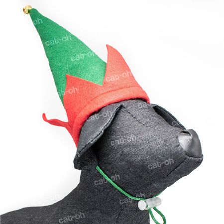 Ropa de Navidad para mascotas Gorrita Arlequín verde M Ropa de Navidad para mascotas - Gorrita Arlequín verde M