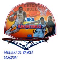 Tablero de Básquet Aro Plegable Dhark Medida 45x60cm