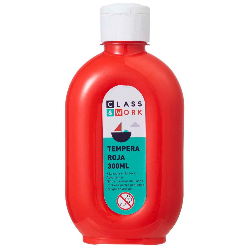 Témpera Roja CLASS&WORK KR971831 300ml
