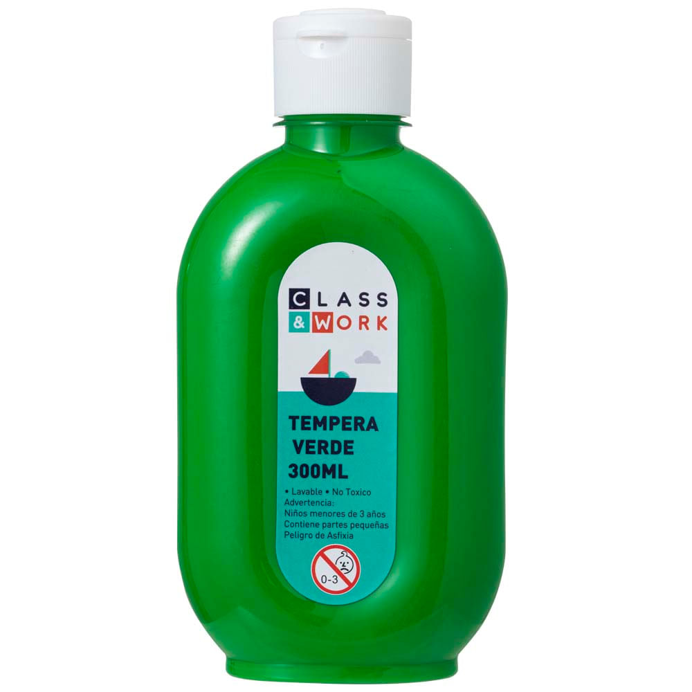 Témpera Verde CLASS&WORK KR971882 300ml