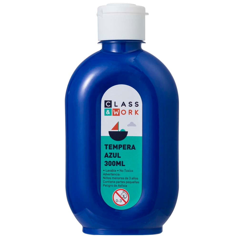Témpera Azul CLASS&WORK KR971881 300ml