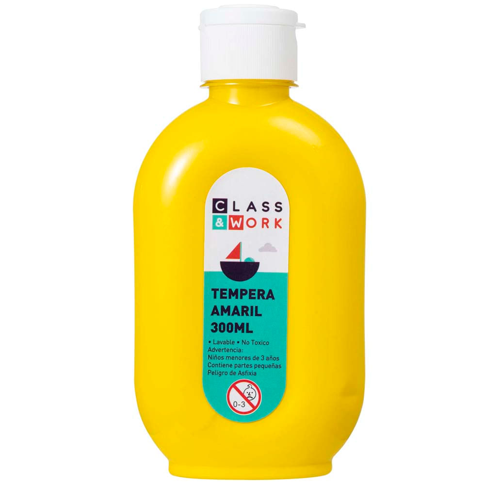 Témpera Amarillo CLASS&WORK KR971880 300ml
