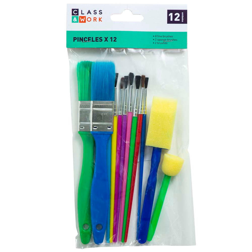 Set de Pinceles CLASS&WORK Paquete 8un