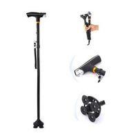 Bastón Plegable Ortopédico Con Luz Led Negro
