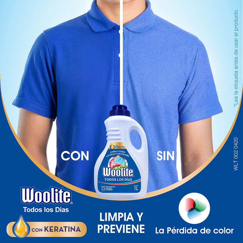 Detergente Líquido WOOLITE Original Frasco 2L plazaVea Supermercado