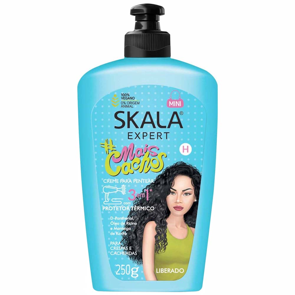 Crema para Peinar 3 en 1 SKALA Mais Cachos Frasco 250g