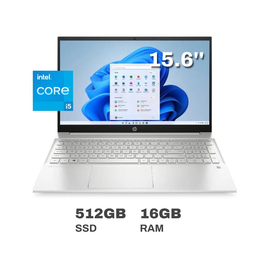 Laptop HP Pavilion 15-eg0506la 15.6" 16GB RAM 521GB SSD Plateado Natural