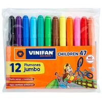 Plumones VINIFAN Jumbo Children 47 Paquete 12un