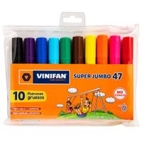 Plumones VINIFAN Super Jumbo 47 Paquete 10un
