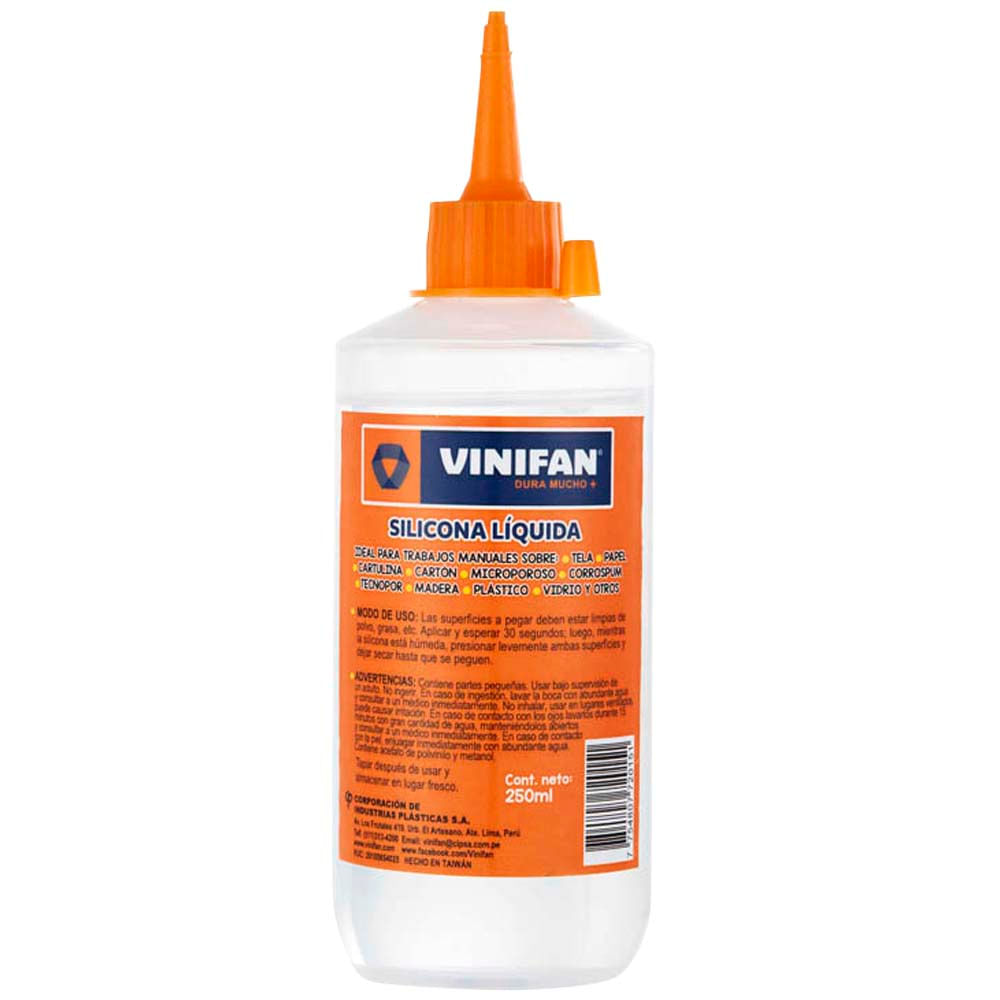 Silicona Líquida VINIFAN Dura Mucho Frasco 250ml
