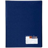 Folder VINIFAN Oficio Tapa Dura Azul Marino con Gusano