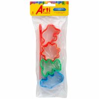 Didácticos ARTI CREATIVO Kit de Cortadores Plásticos Bolsa 5un