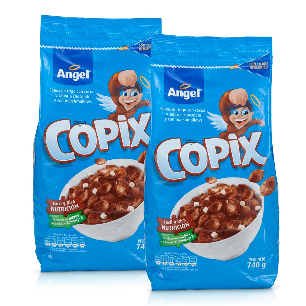 Pack Cereal ÁNGEL Copix Chocolate 740g Doypack 2un