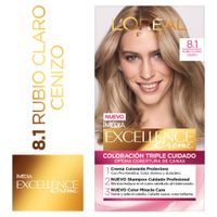 Tinte para Cabello EXCELLENCE Creme 8.1 Rubio Claro Cenizo Caja 1un