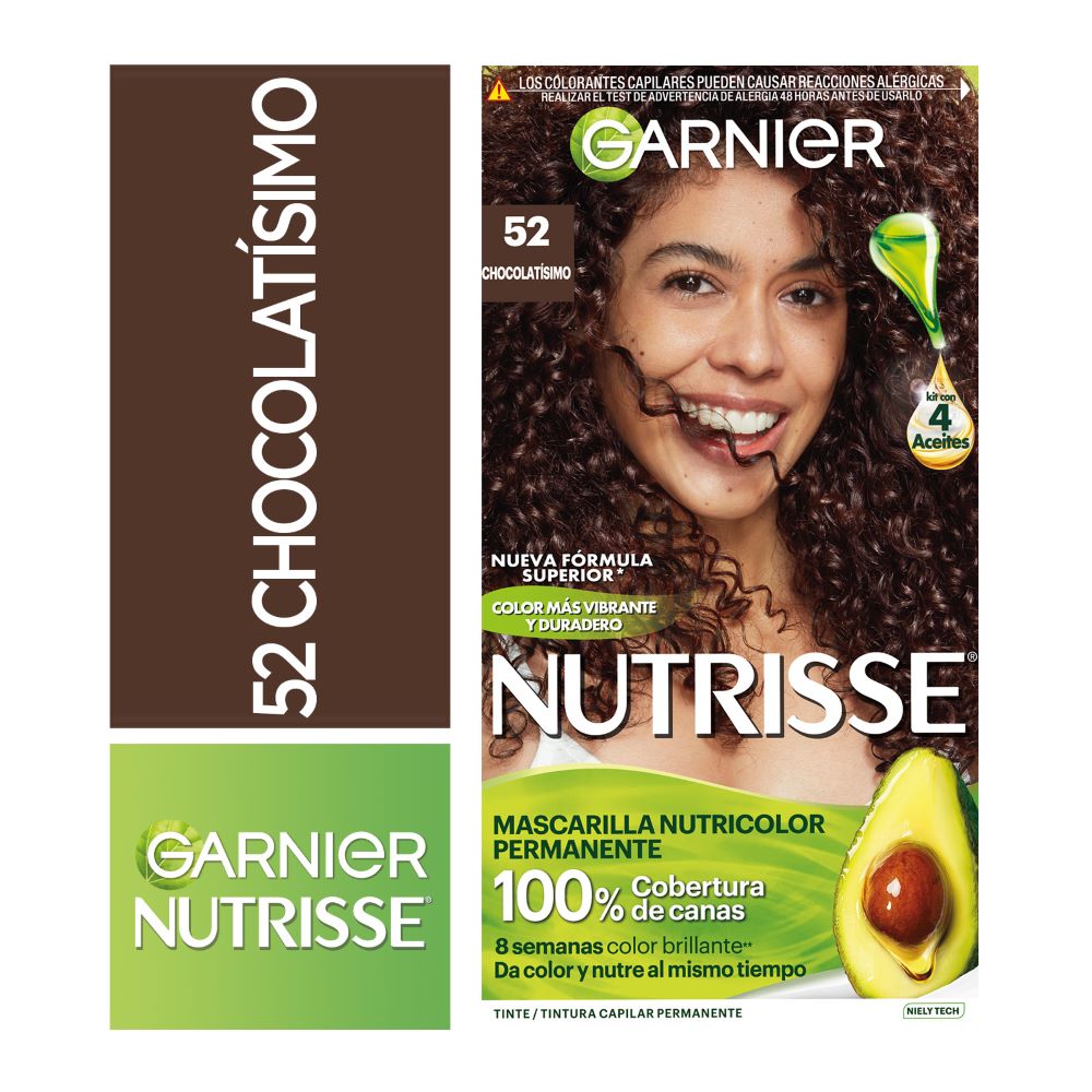 Tinte para Cabello GARNIER Nutrisse 52 Chocolatissimo Caja 1un