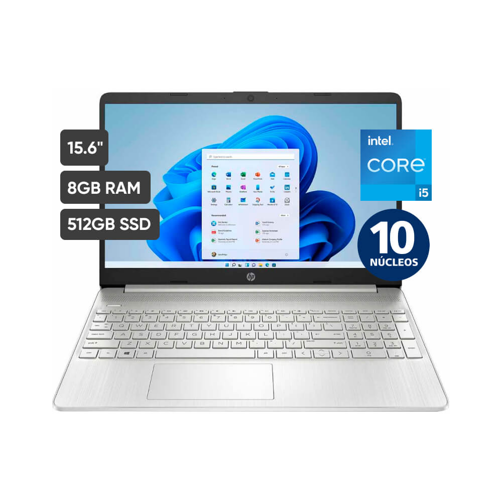 Laptop HP 15-DY5000LA 15.6"" Intel Core i5 12va generación 8GB 512GB SSD