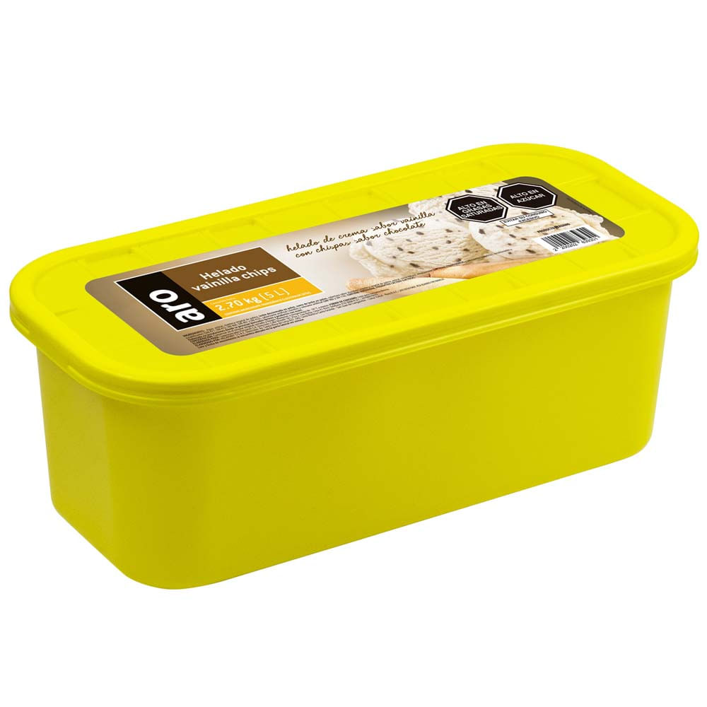 Helado Vainilla Chips ARO Pote 5L