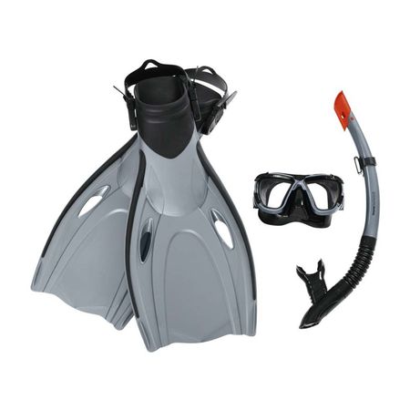 Conjunto tubo de buceo y aletas Bestway