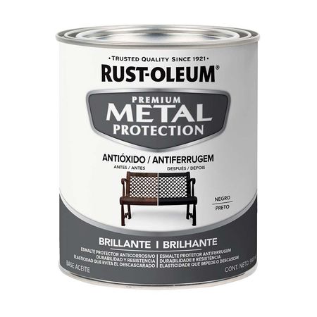 Metal protection Negro brillante 0,946 Lts