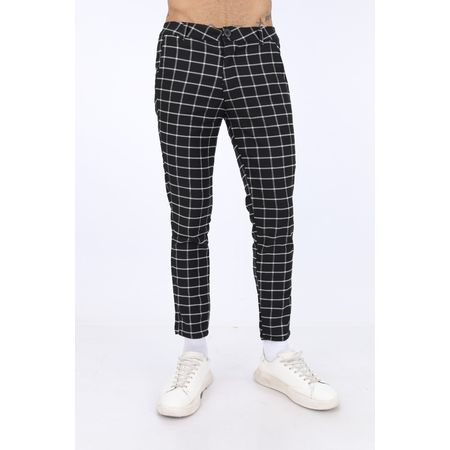 Pantalón HEDS Stom Tejido Cuadros Pantal?n HEDS Stom Tejido Cuadros Color Negro Talla L