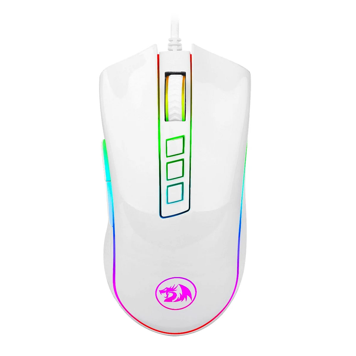 Mouse Redragon Cobra M711 RGB 8 Botones Programables Blanco