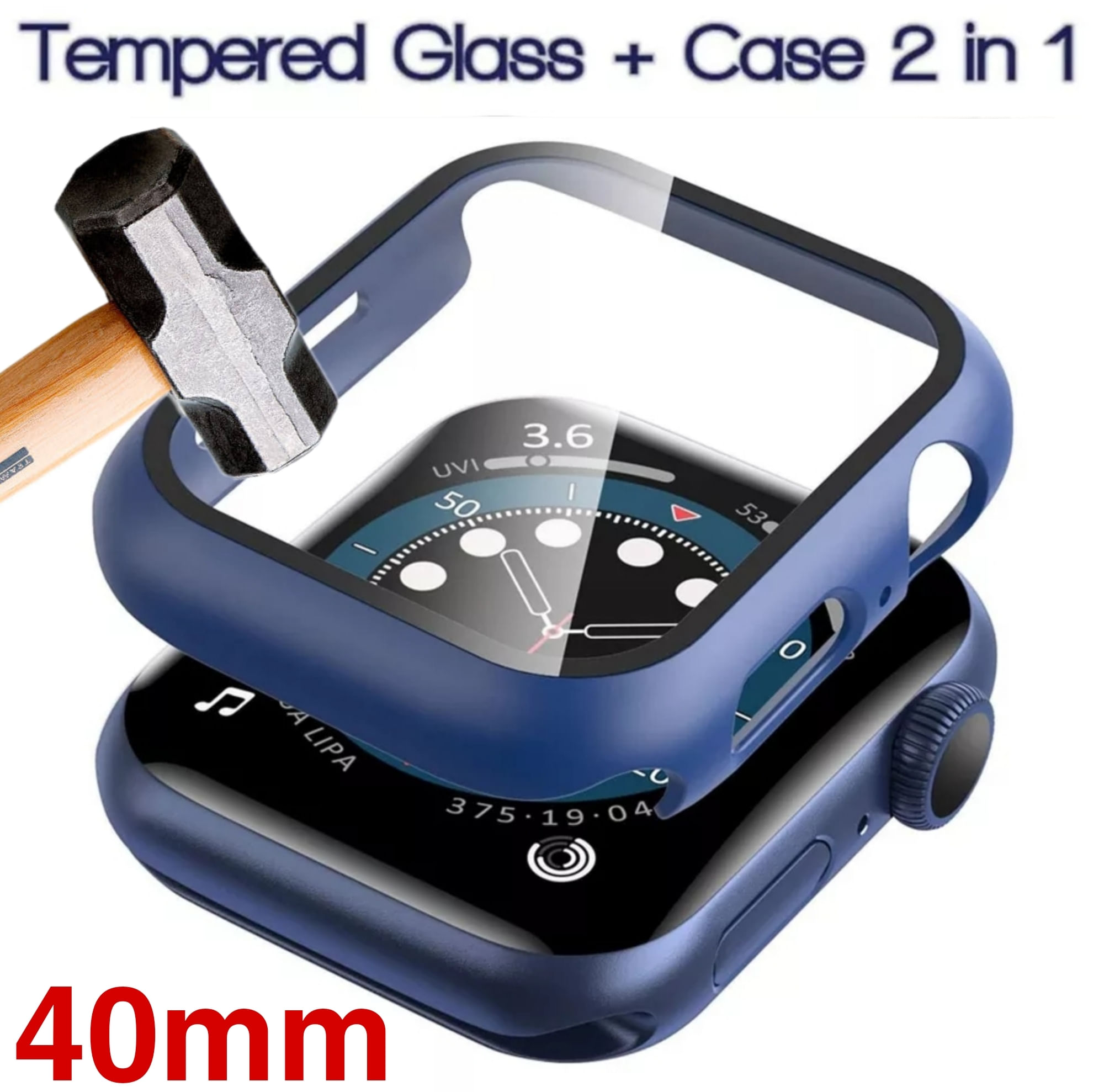 Case Funda 360 para Apple Watch 40mm - AZUL MARINO