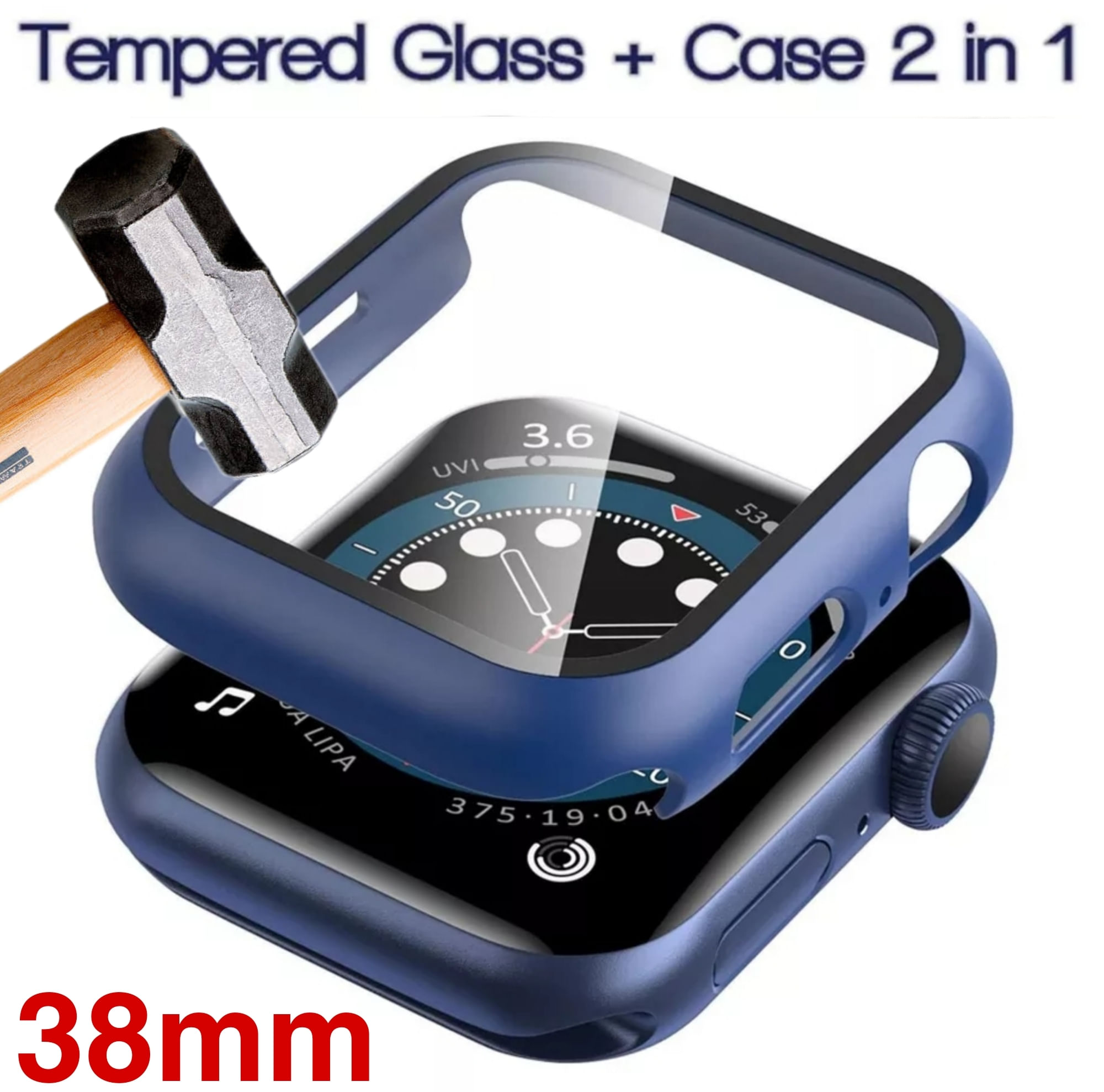 Case Funda 360 para Apple Watch 38mm - AZUL