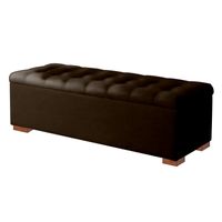 Baul Evan Mavisac Plaza King Color Chocolate - Ultra Cuero