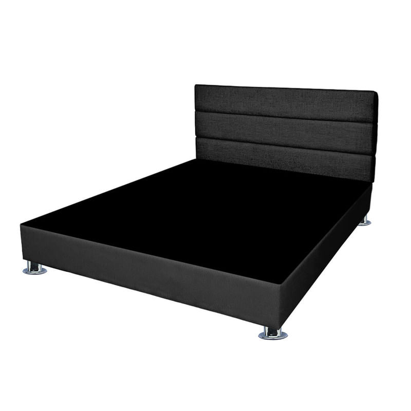 Pack de Cabecera Abraham + Tarima Mavisac Plaza y Media Color Gris Oscuro