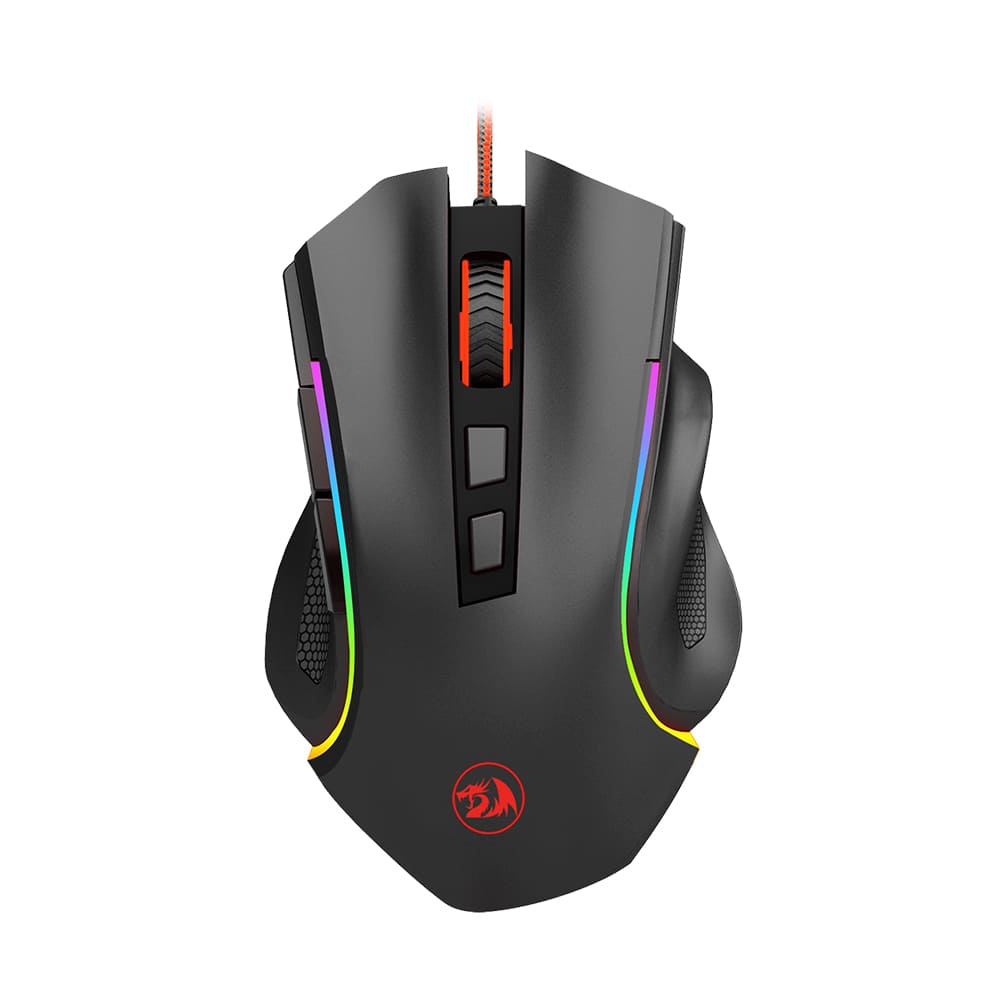 Mouse Gamer Redragon Griffin Black M607 RGB 7200 DPI