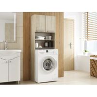 Mueble Organizador para Lavadora Alto 183cm Natural