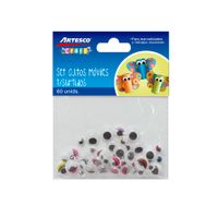 Set Artesco Ojitos Móviles Paquete 60un