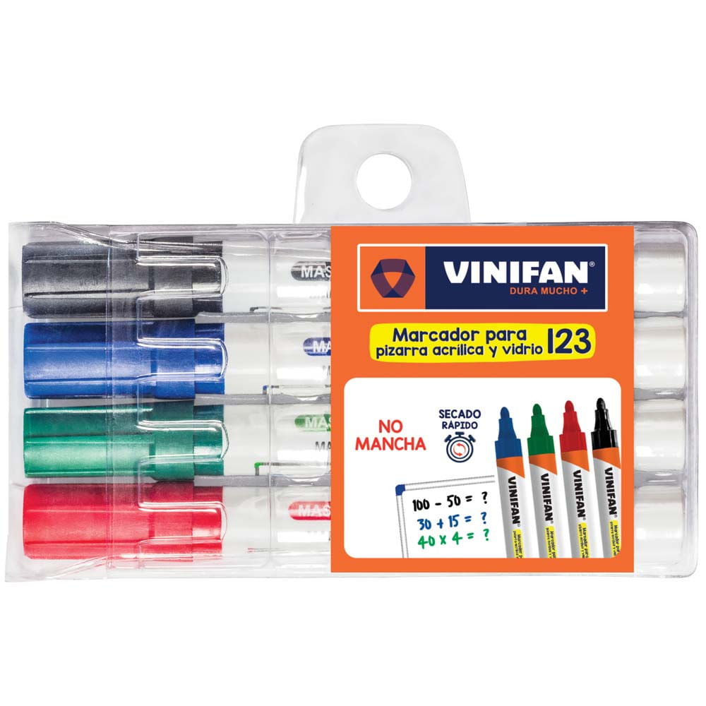 Marcador para Pizarra 123 VINIFAN Est X4