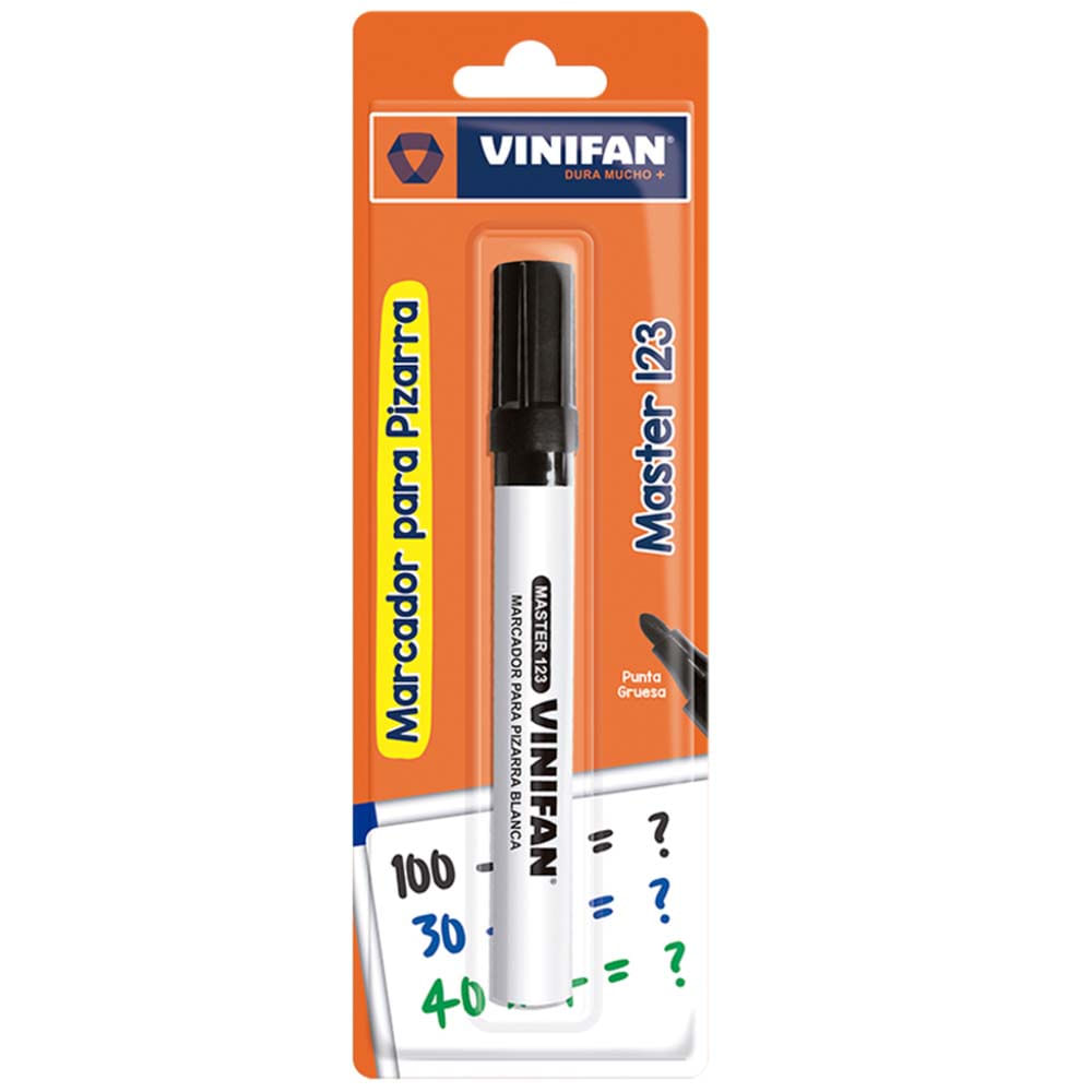 Plumón VINIFAN para Pizarra Master 123 Negro