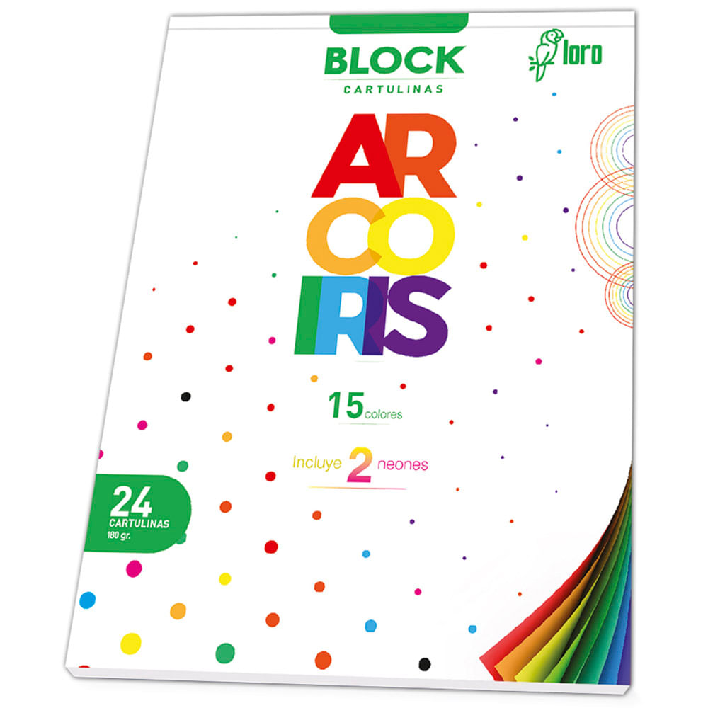 Block LORO Cartulina 24 Hojas