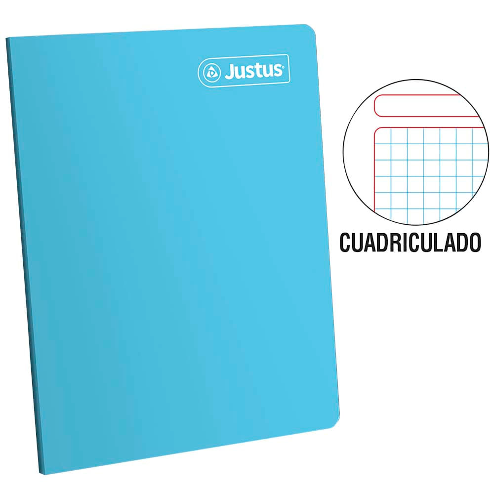Cuaderno JUSTUS Deluxe Cuadriculado 80 Hojas (Modelos Aleatorios)