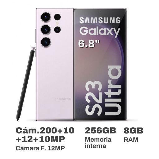 Celular Samsung Galaxy S23 Ultra 6.8 8GB RAM 256GB Lavender