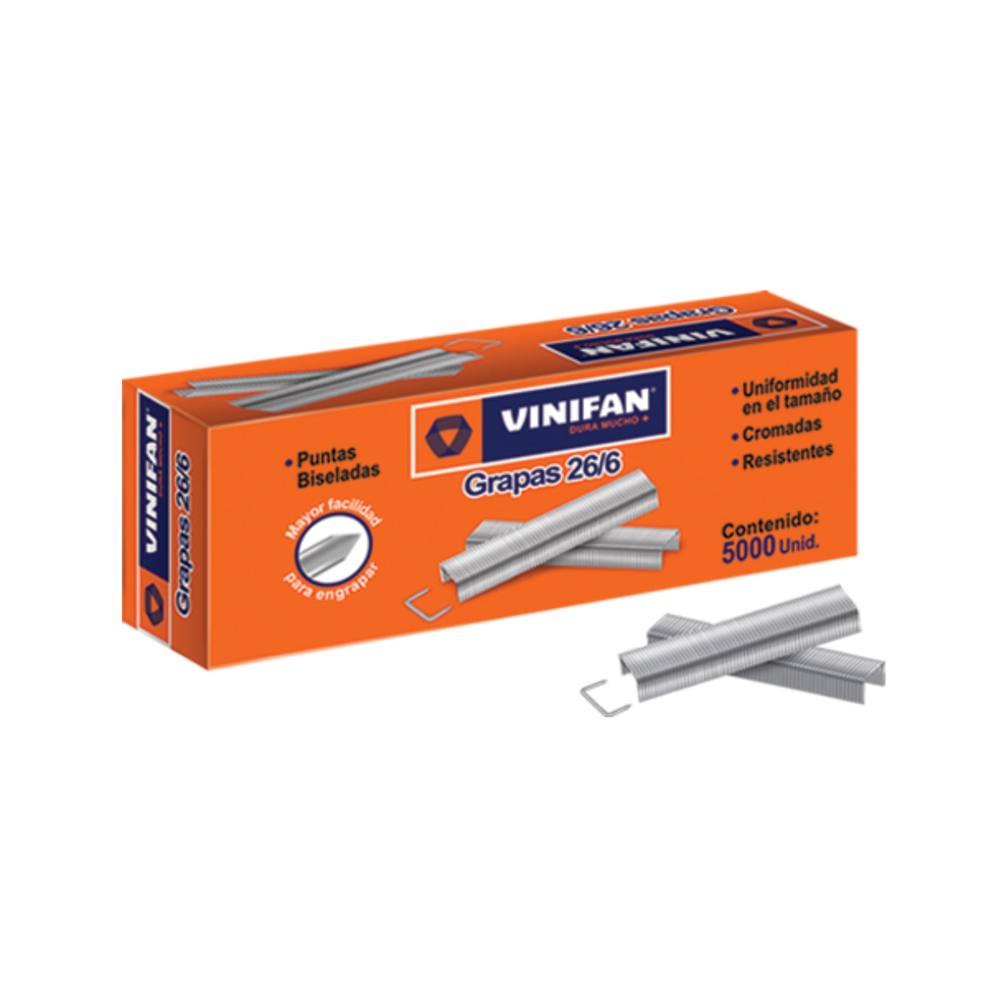 Grapas VINIFAN Tipo 26/6 Paquete Caja 5000un