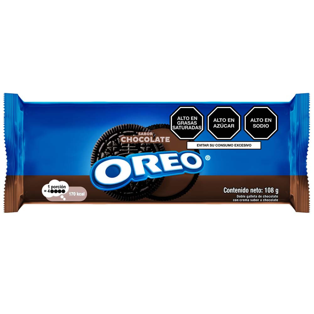 Galletas OREO Chocolate Bolsa 108g