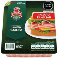 Jamón Pizzero BRAEDT Paquete 480g