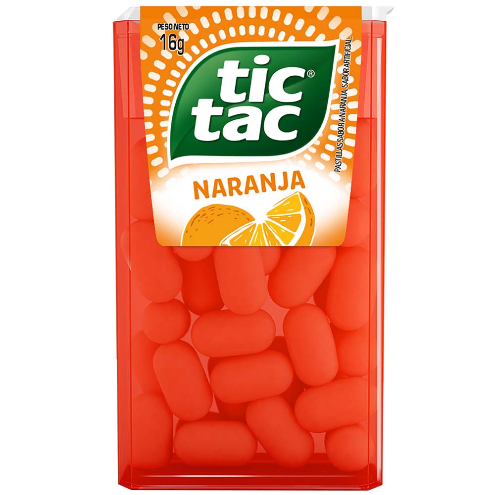 Caramelos TIC TAC Naranja Envase 16g
