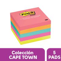 Notas Adhesivas POST-IT Colección Cape Town 5 Blocks