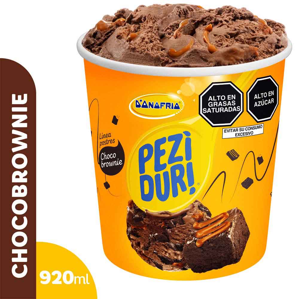 Helado D'ONOFRIO PEZIDURI Choco Brownie Pote x 920ml | plazaVea - plazaVea