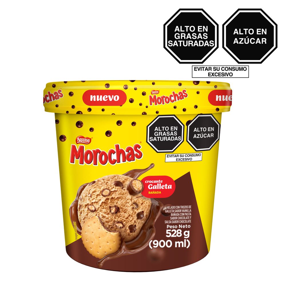 Helado D'ONOFRIO con Chocolate y Trozos de Galleta MOROCHAS Pote 900ml ...