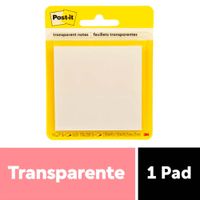 Notas Adhesivas POST-IT Transparente 2 7/8x 2 7/8 Pulgadas 36 Hojas