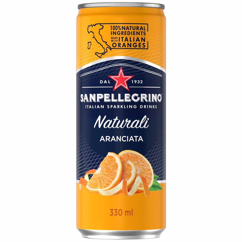 Sparkling Beverage SAN PELLEGRINO Orange Lata 330ml