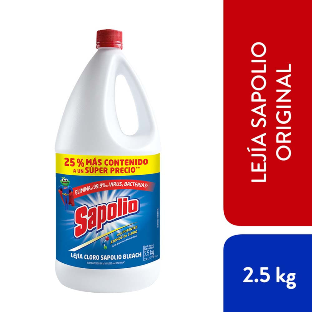 Lejía SAPOLIO Original Botella 2.5Kg