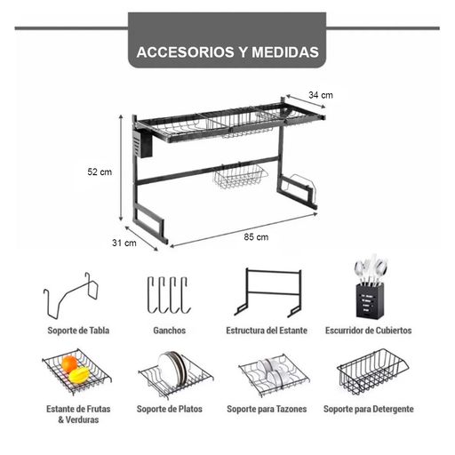 Escurridor de Cubiertos y Tapas U19